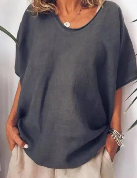 EB | Damen Oversized T-Shirt Weiß
