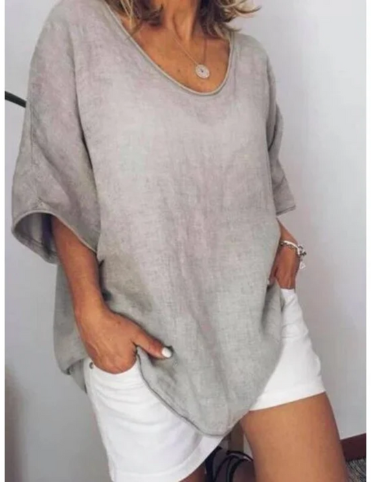EB | Damen Oversized T-Shirt Weiß