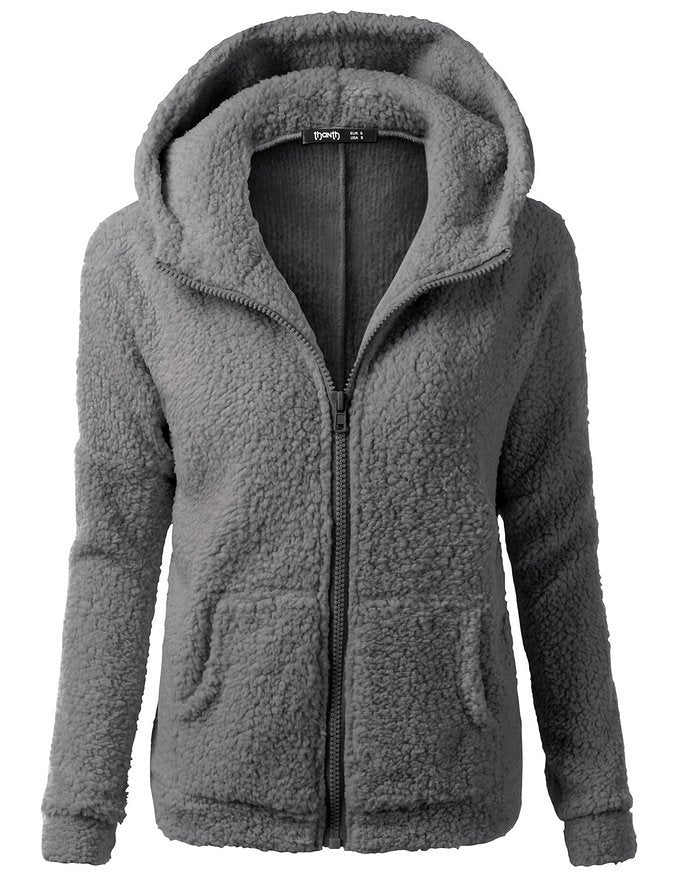 EB | Weicher Fleece-Cardigan Schön & Warm & Vielseitig