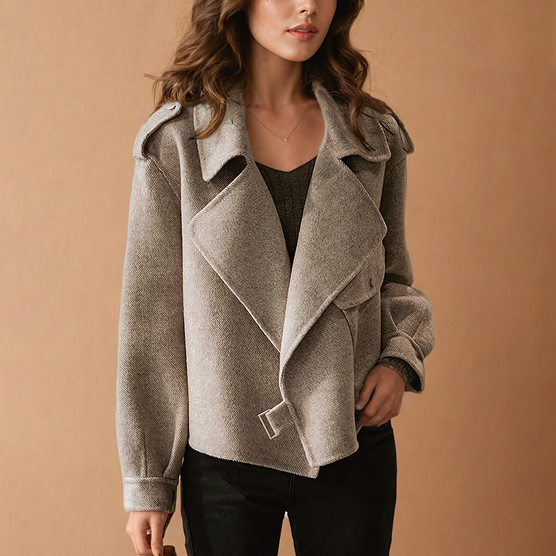 EB | Klassische Wolljacke mit Klappe