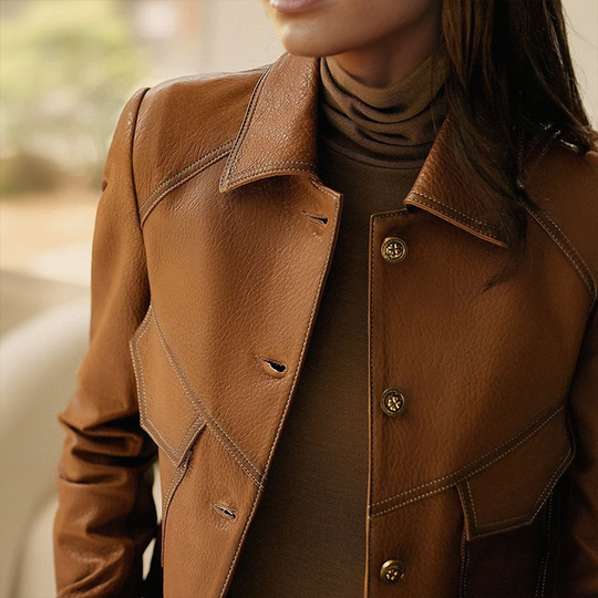 EB | Elegante Braune Jacke für Frauen