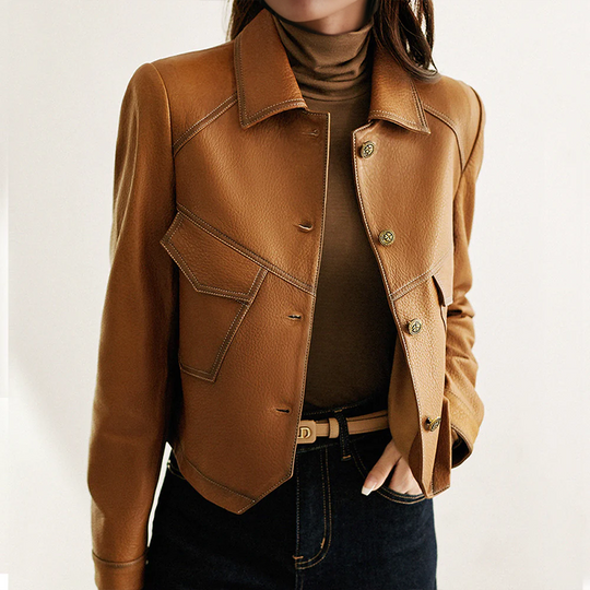EB | Elegante Braune Jacke für Frauen