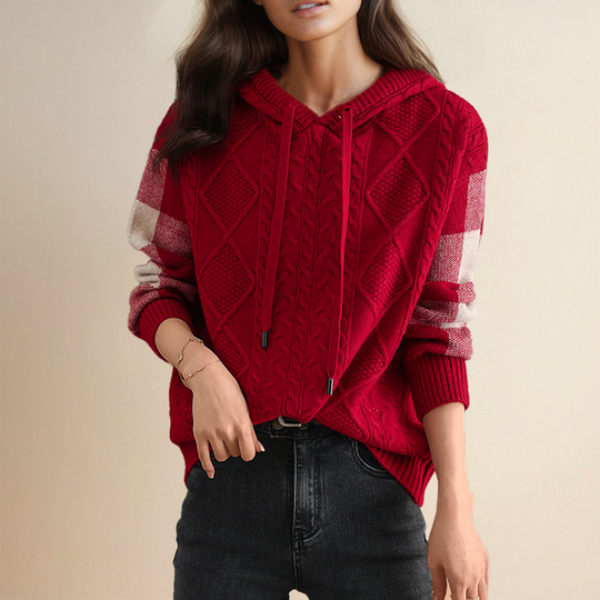 EB | Strickpullover mit Kabelmuster Weich und Warm Perfekt für Herbst und Winter