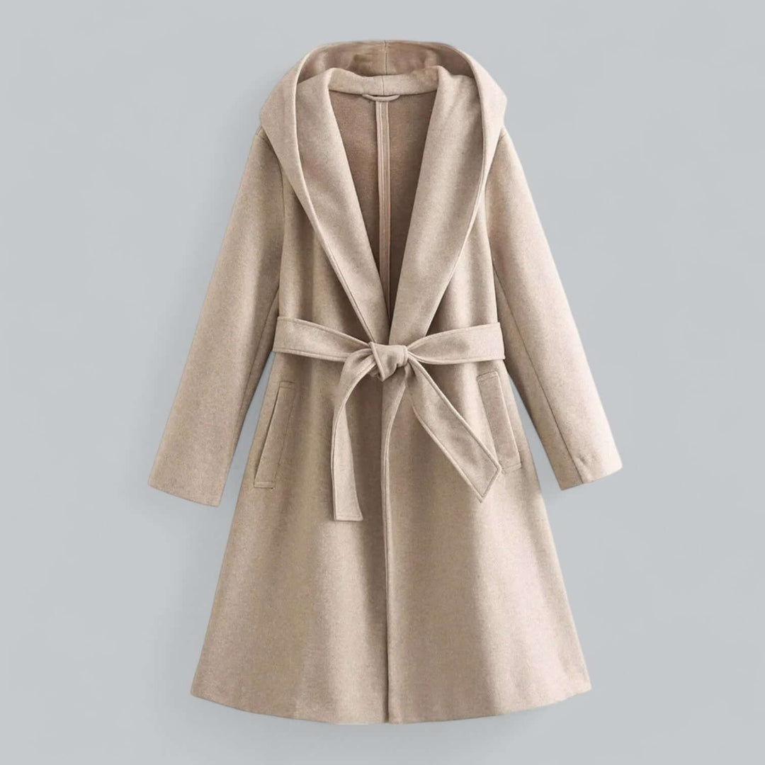 EB | Damen Kapuzen Lang Trenchcoat