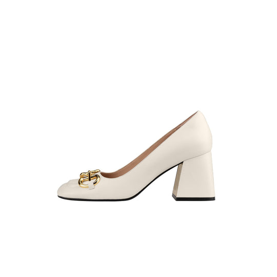 EB | Retro Mary Jane Schuhe mit Dicken Hohen Absätzen und Schnallen