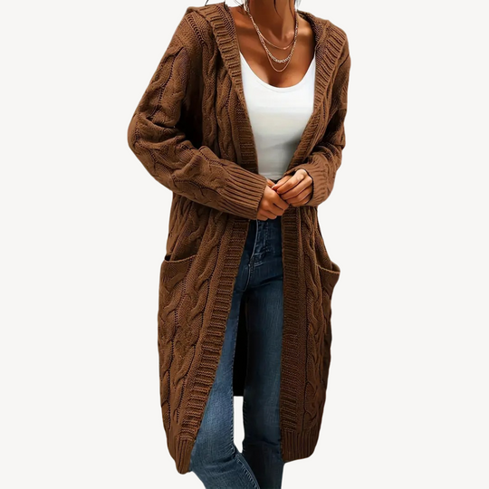 EB | Kabelstrick Kapuzencardigan