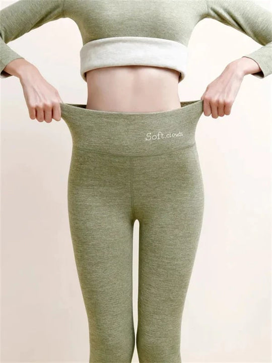 EB | Damen Winterhose Fleece - Warme Leggings mit Formungseffekt