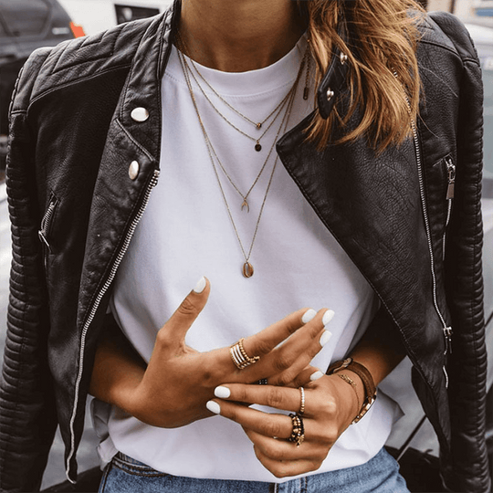 EB | Damen Slim Fit Stehkragen PU Jacke