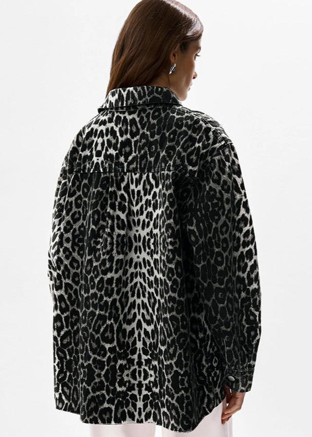 EB | Print Baumwoll Oversized Jacke