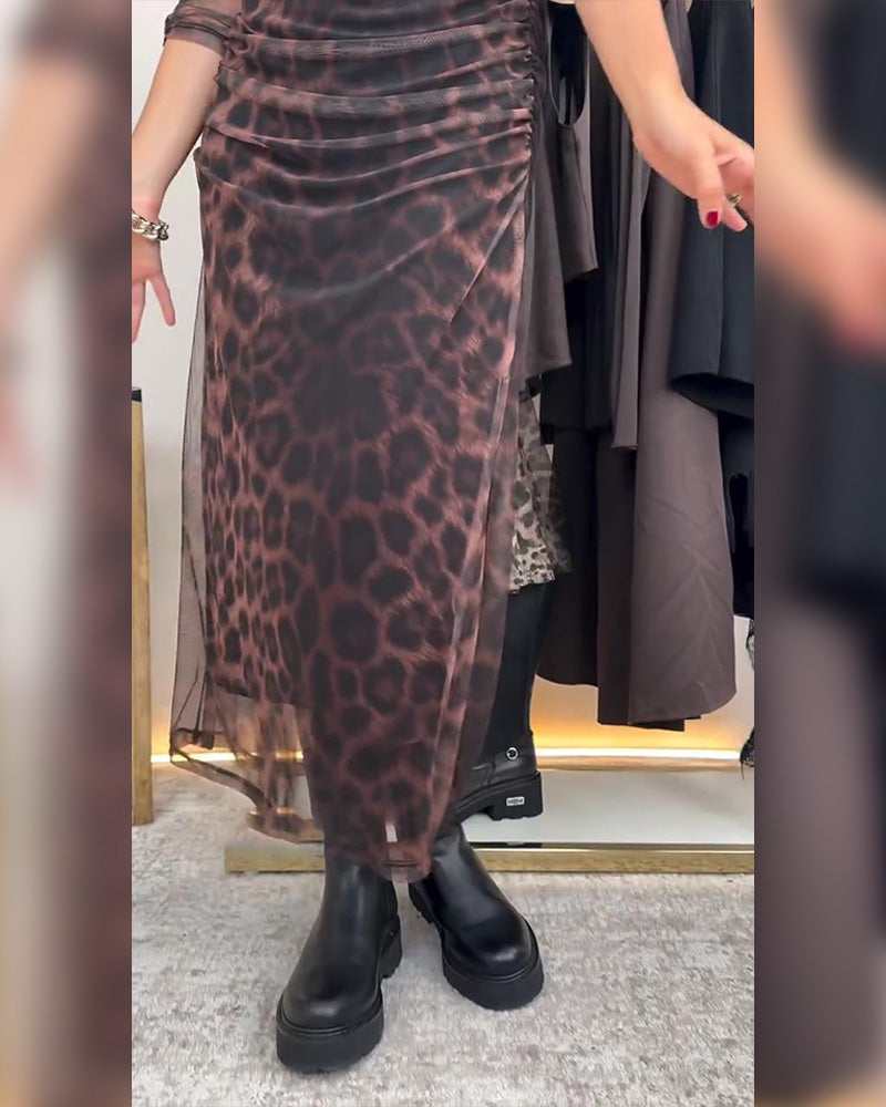 EB | Kleid mit Leopardenmuster
