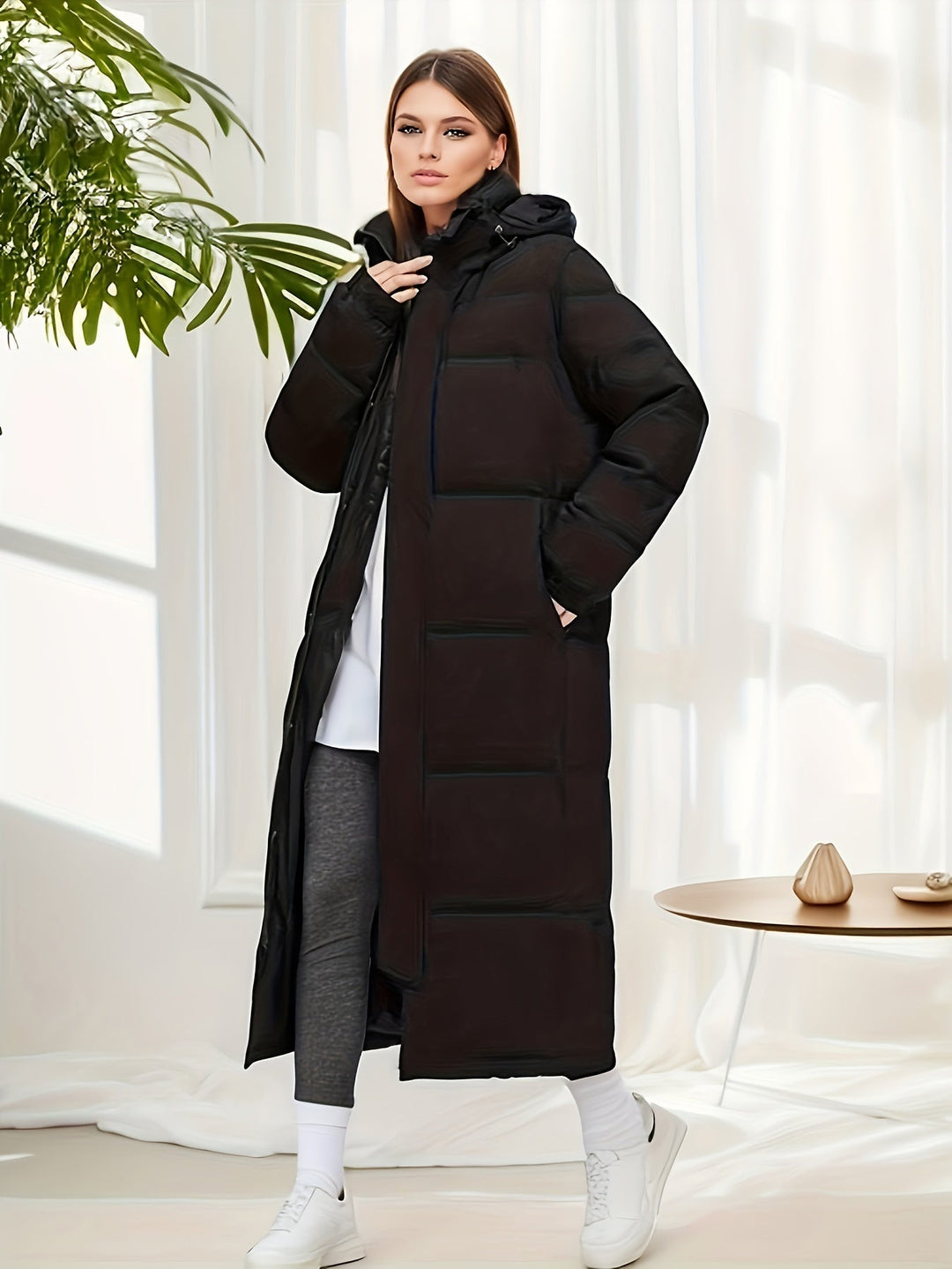 EB | Damen Langer Winter Daunenmantel