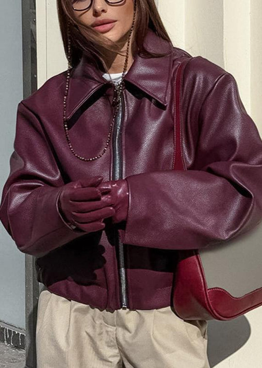 EB | Kunstleder Reißverschlussjacke - Müheloser Edge