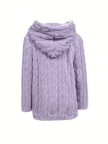 EB | Weiches Kapuzen Sweatshirt mit Reißverschluss