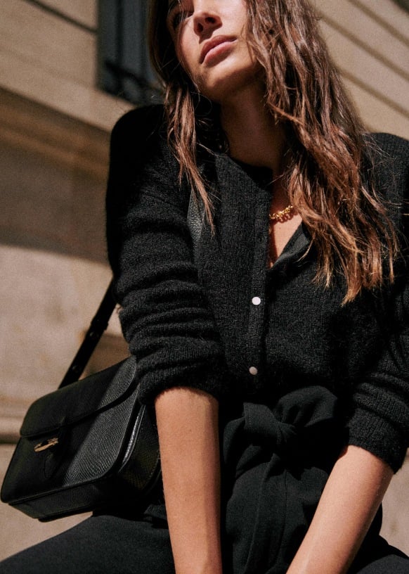 EB | grob gestrickter Cardigan-Pullover