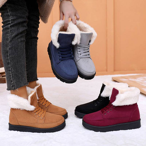 Kuschelige Damen-Winterstiefel mit Fellfutter EB EB