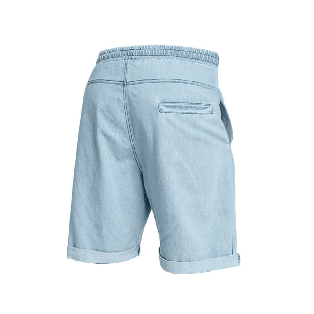EB | Kurze Hose aus schwerem gewaschenem Baumwolldenim