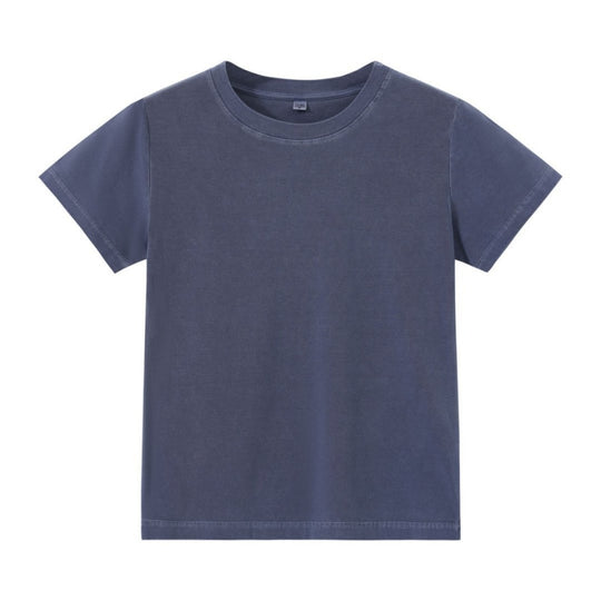 EB | Schillerndes altes kurzes T-Shirt mit Färbung