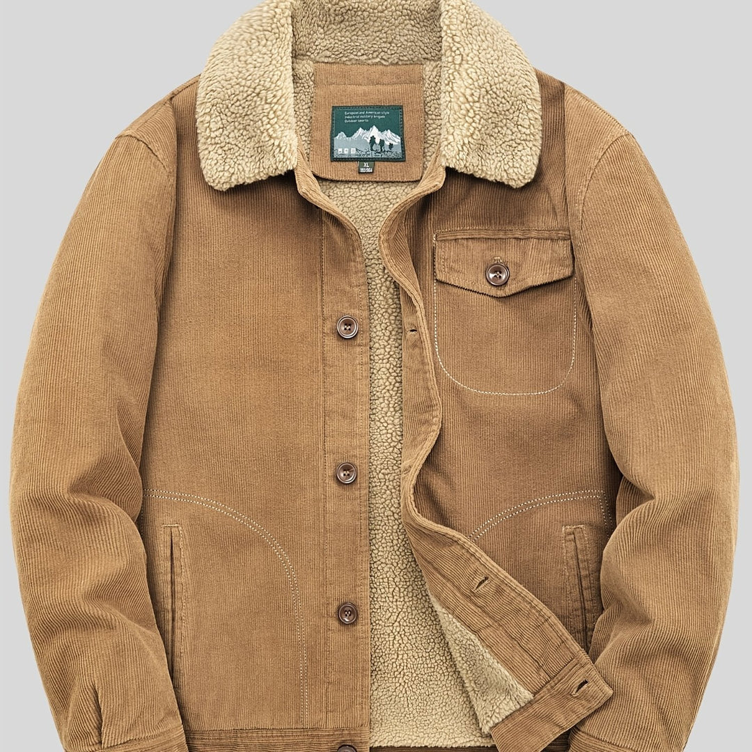 EB | Herren Fleece-Weste mit Knöpfen Warm und Elegant