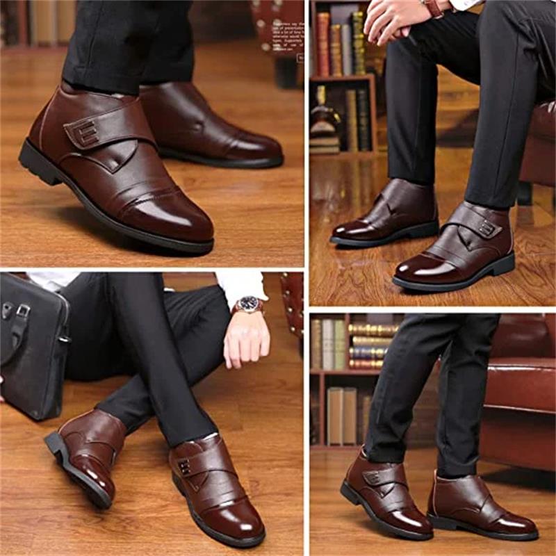 Gefütterte Herren Winterstiefeletten mit Kunstfell EB EB