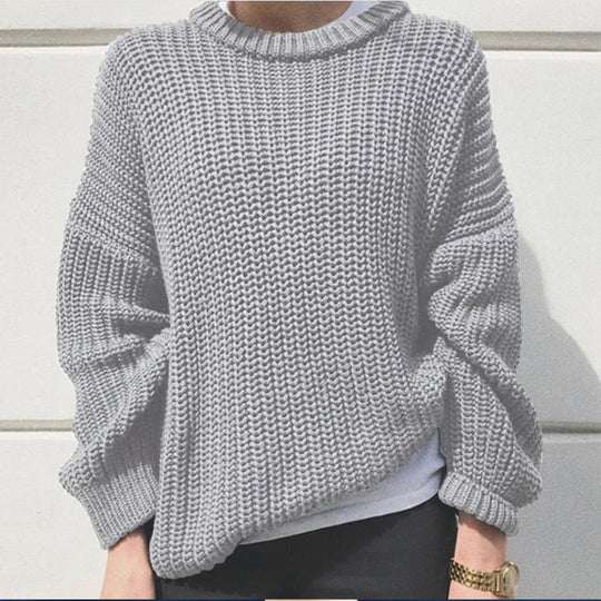 EB | Oversized Strickpullover Weich und Warm Entspannte Eleganz
