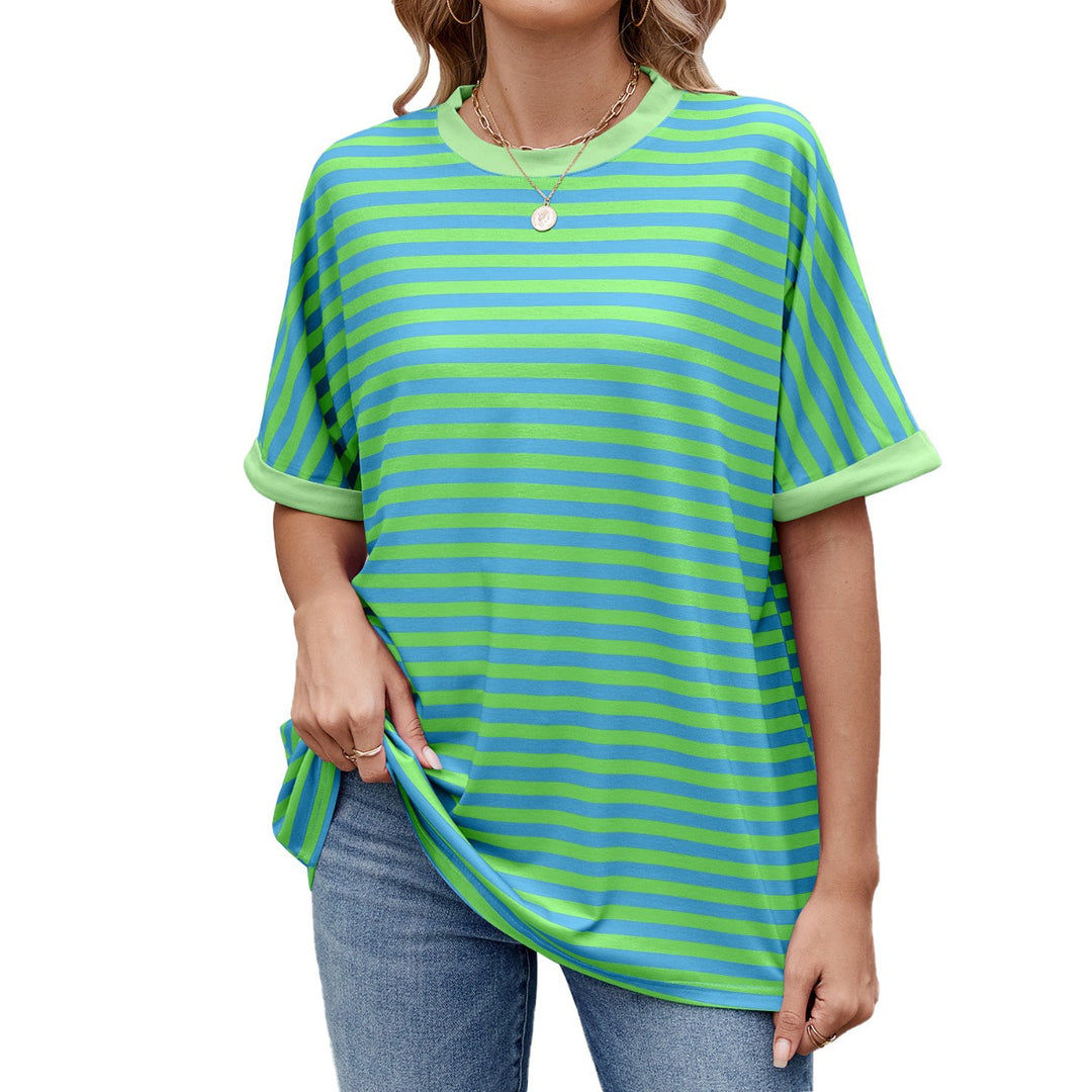 EB | Gestreiftes kontrastierendes T-Shirt