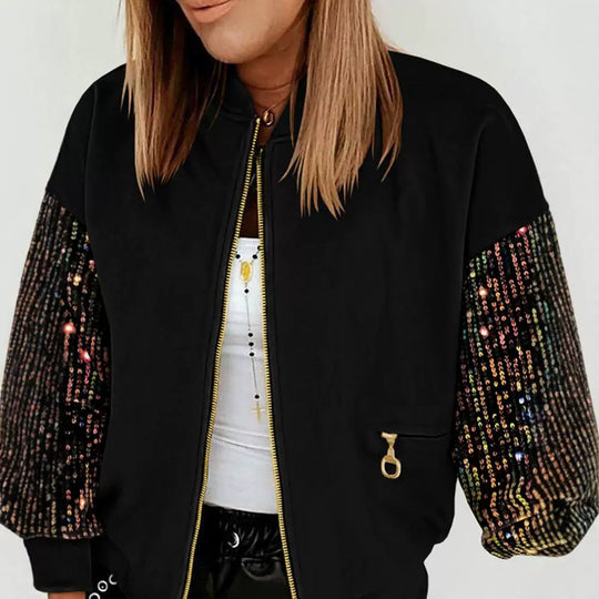 EB | Paillettenjacke mit Glänzendem Effekt