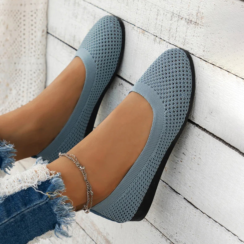 Lässige Atmungsaktive Flache Schuhe EB