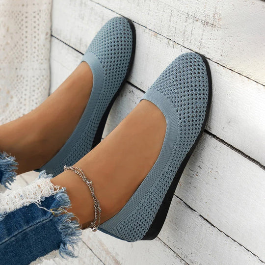 Lässige Atmungsaktive Flache Schuhe EB