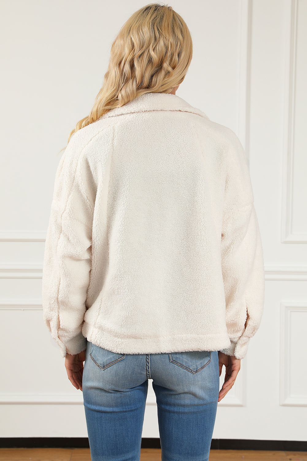 EB | Weiche Teddyjacke mit Taschen Komfortabel und Trendy Perfekt für Den Alltag