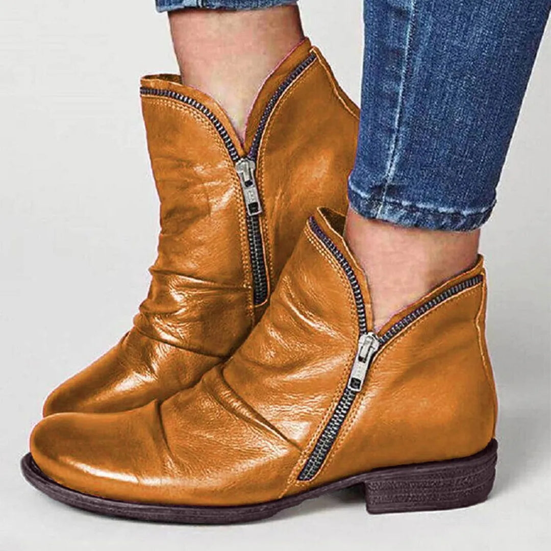 Damenstiefel mit doppeltem Reißverschluss EB EB