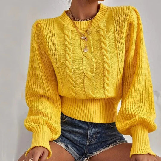 EB | Strickpullover mit stylischem Kettendetail