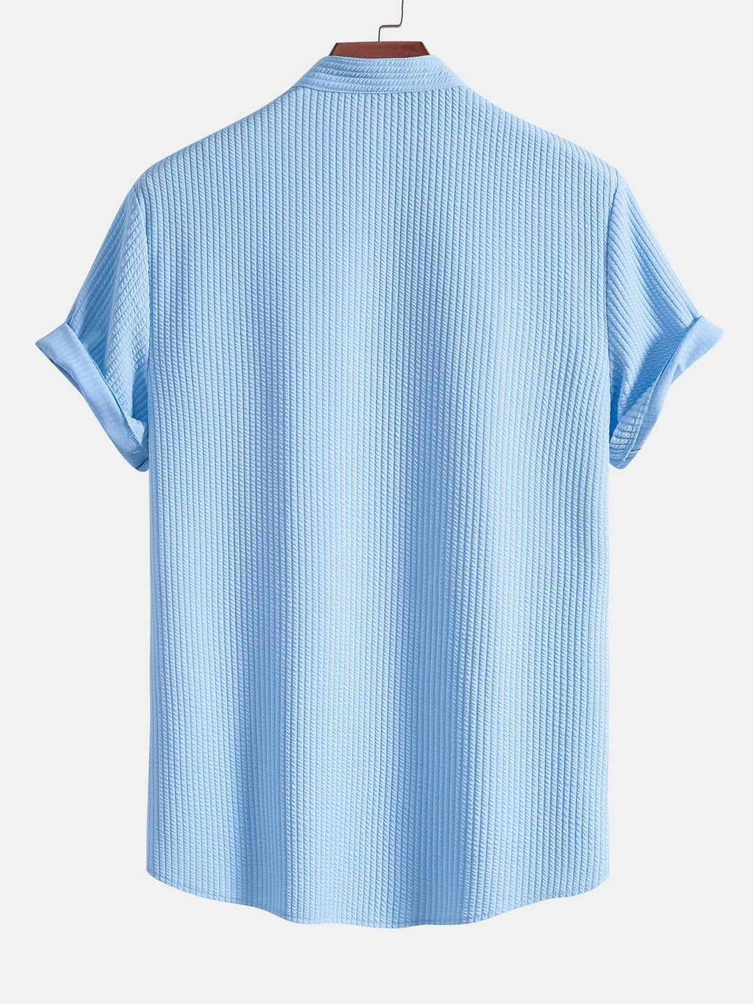 EB | Gerippte Stehkragenbluse