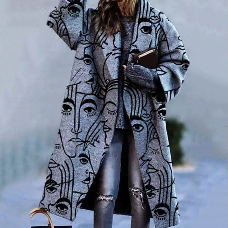 EB | Karliney Winter Langer Trenchcoat Damen Warme