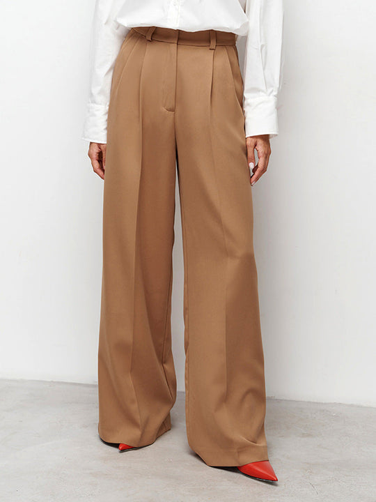 EB Hose mit hoher Taille und weitem Bein