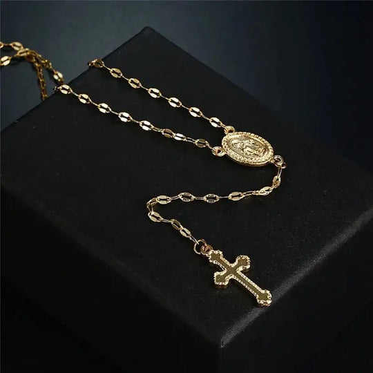 EB | Elegante Rosenkranz Kette für Damen