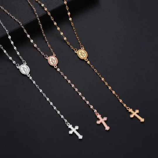 EB | Elegante Rosenkranz Kette für Damen