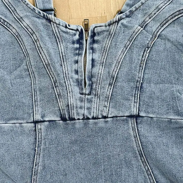 EB | Jeanskleid mit Verstellbaren Trägern