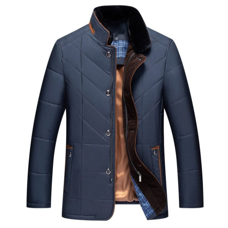 EB | Herrenjacke – Hoher Kragen und gesteppter