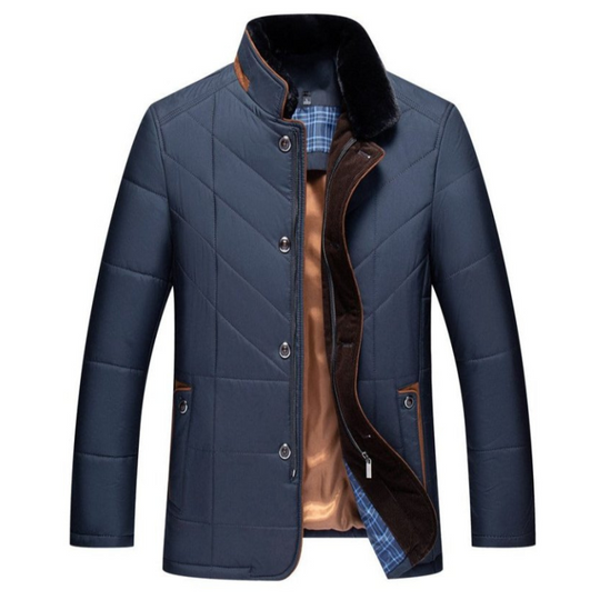 EB | Herrenjacke – Hoher Kragen und gesteppter