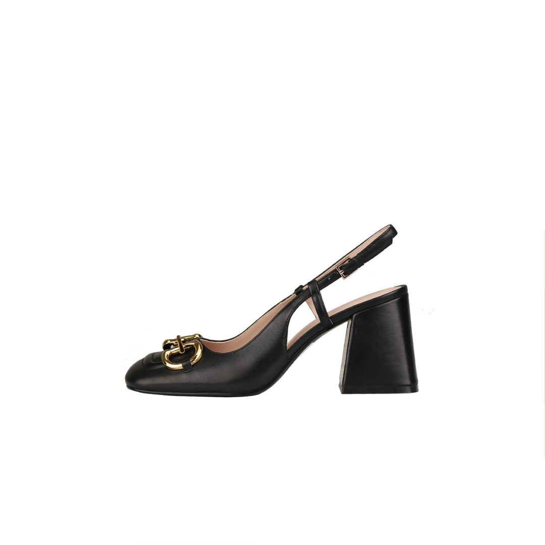 EB | Retro Mary Jane Schuhe mit Dicken Hohen Absätzen und Schnallen