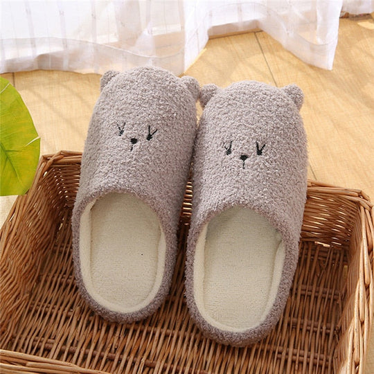 EB | Bequeme Damen Hausschuhe mit Tiermuster
