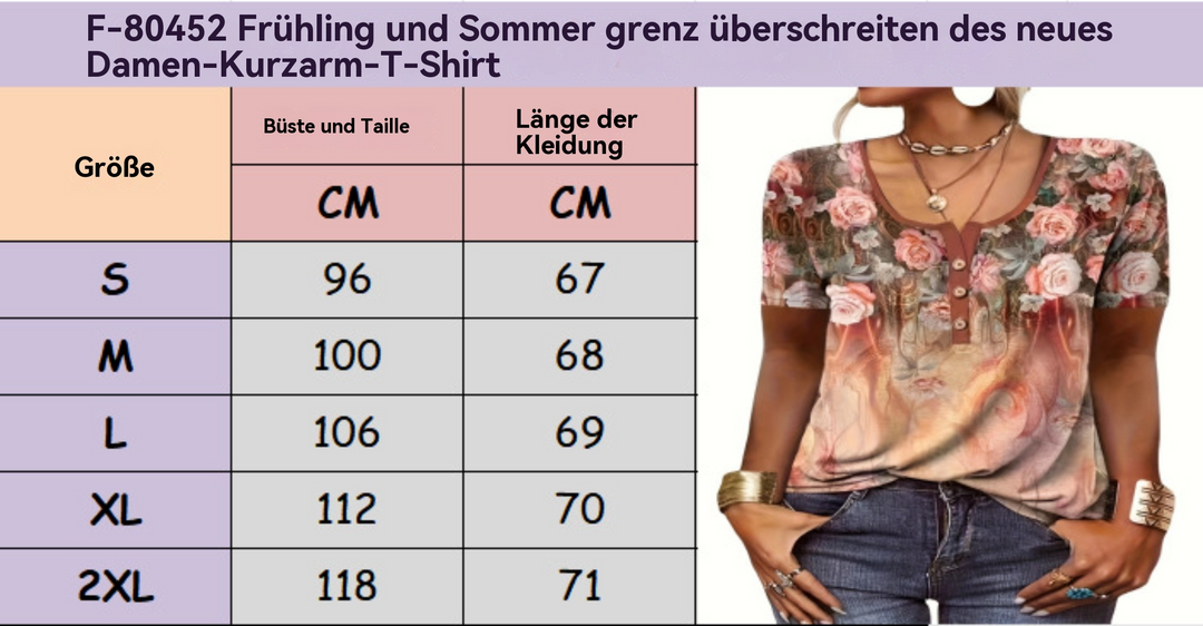 EB | T-Shirt mit lockerem Print für Frauen