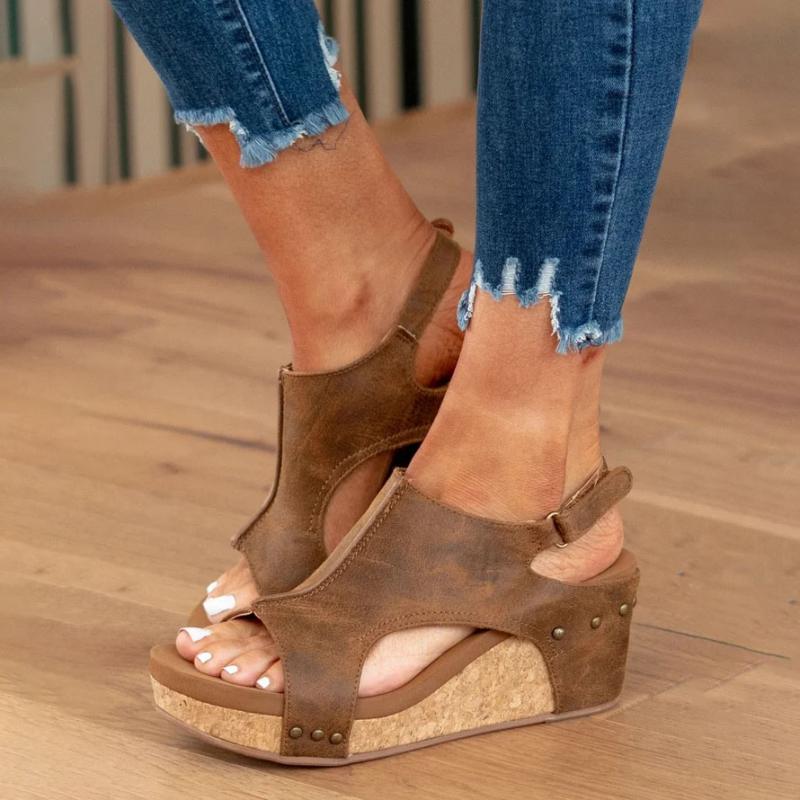 EB Sandalen Mit Keilabsatz