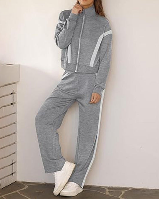 EB | Satz mit Sporty Lässig Stil Merkmalen Von Jacke und Hosen