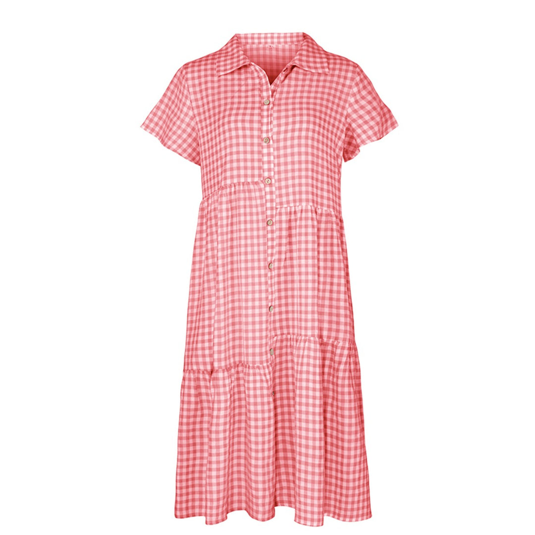 EB | Hemdkragen kariertes Kleid