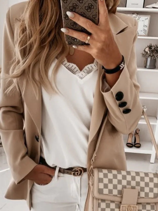 EB | Lässiger Ein-Knopf-Blazer