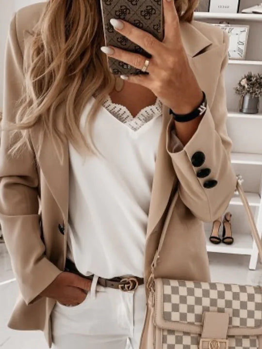EB | Lässiger Ein-Knopf-Blazer