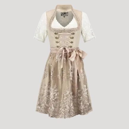 EB | Traditionelles Deutsches Dirndlkleid mit Schnürmieder und Spitzenbluse