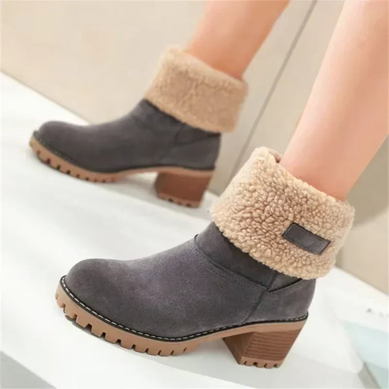 EB | Elegante und Warme Leder - Schneestiefel