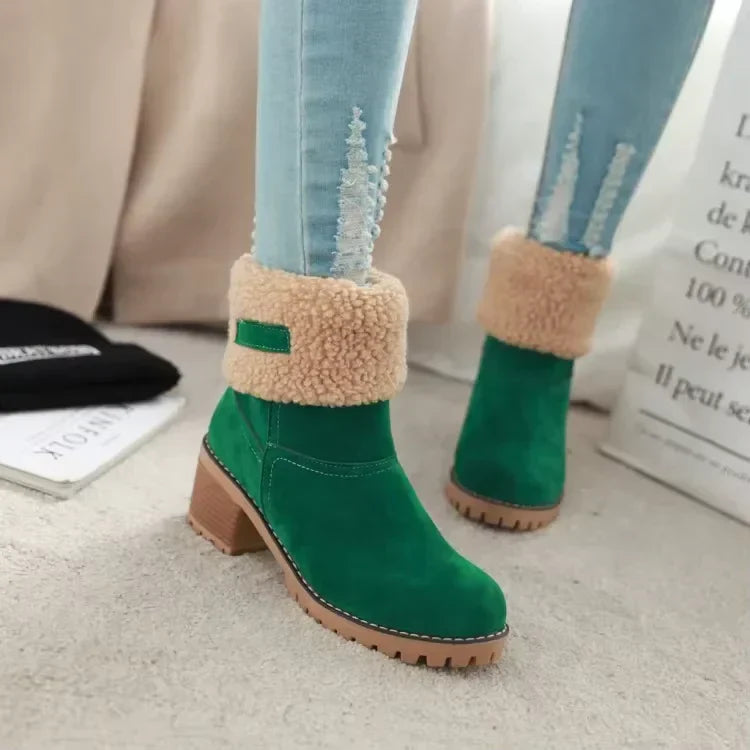 EB | Elegante und Warme Leder - Schneestiefel
